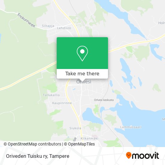 Oriveden Tuisku ry map