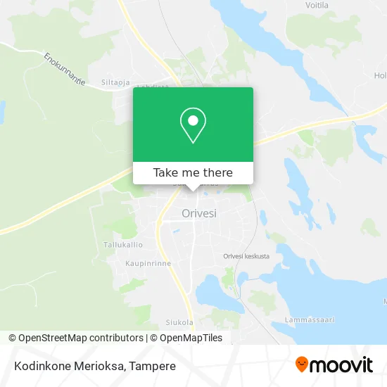 Kodinkone Merioksa map