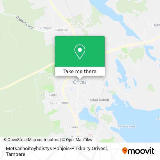 Metsänhoitoyhdistys Pohjois-Pirkka ry Orivesi map