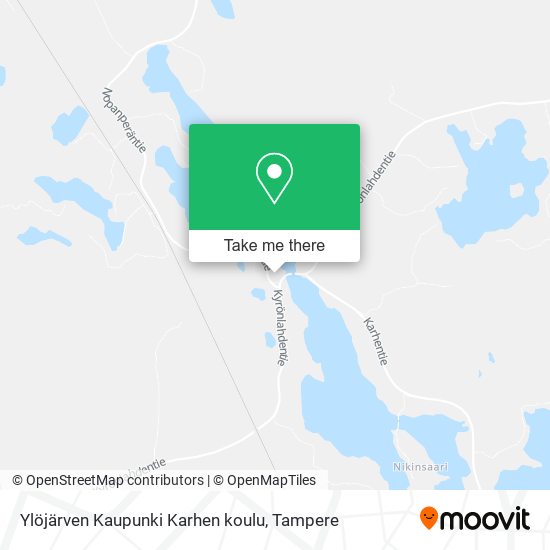 How to get to Ylöjärven Kaupunki Karhen koulu in Viljakkala by Bus?