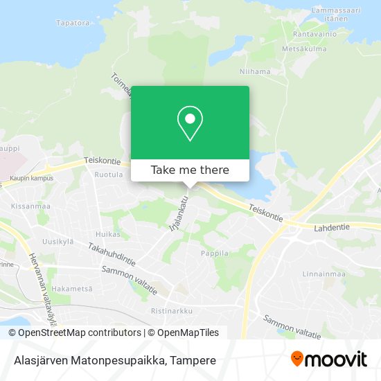 How to get to Alasjärven Matonpesupaikka in Tampere by Bus?