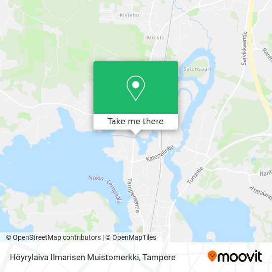 Höyrylaiva Ilmarisen Muistomerkki map