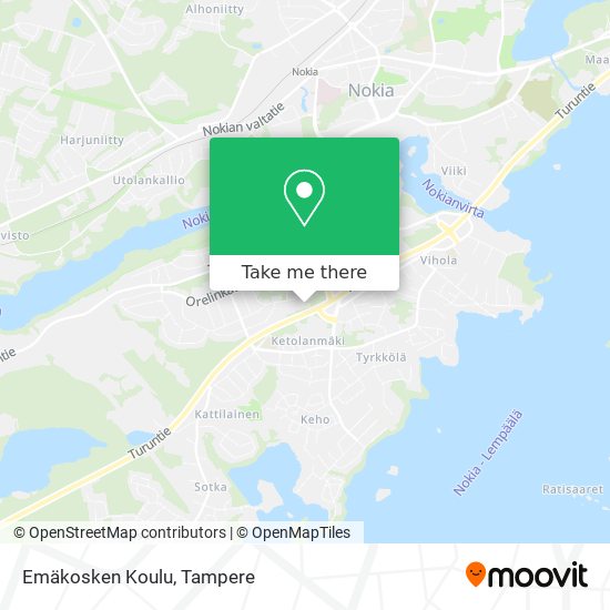 Emäkosken Koulu map