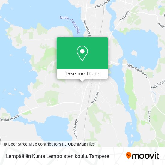 Lempäälän Kunta Lempoisten koulu map