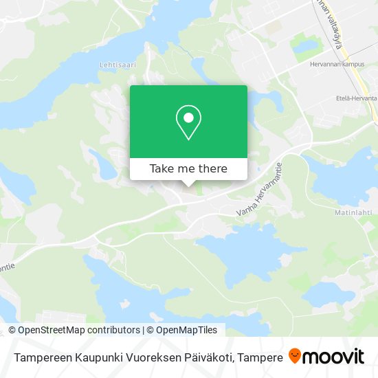 Tampereen Kaupunki Vuoreksen Päiväkoti map