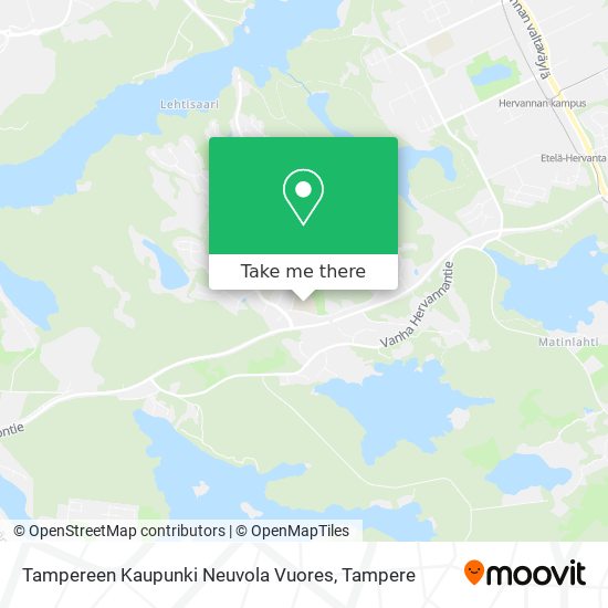 Tampereen Kaupunki Neuvola Vuores map