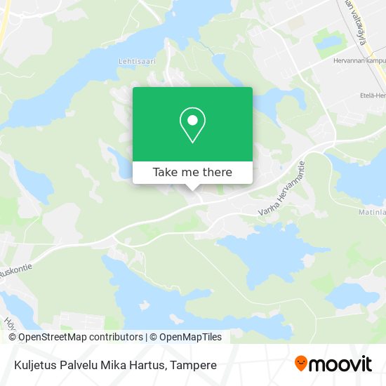 Kuljetus Palvelu Mika Hartus map