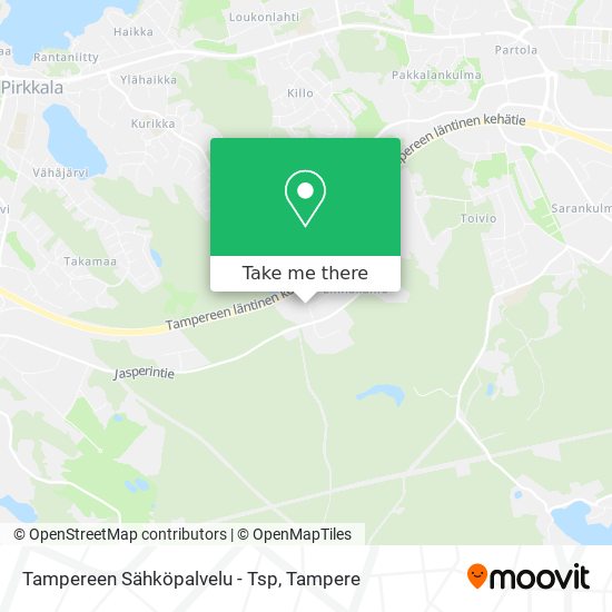 Tampereen Sähköpalvelu - Tsp map
