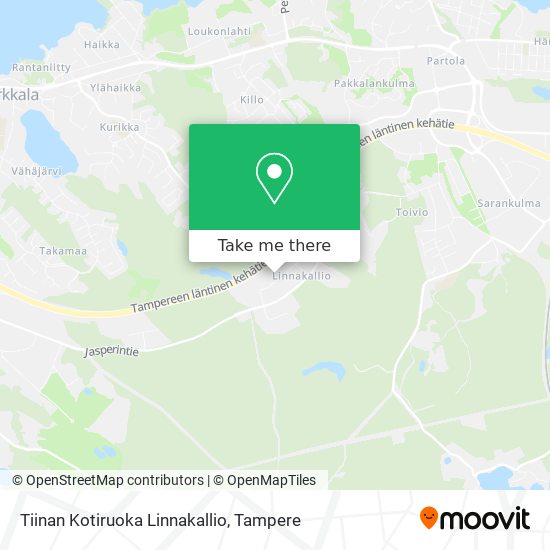 Tiinan Kotiruoka Linnakallio map