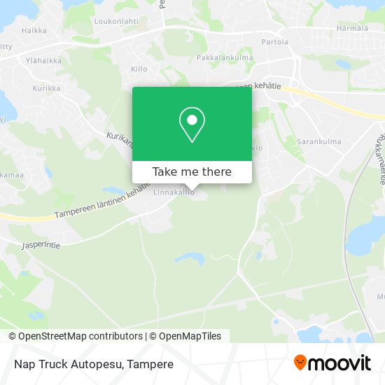 Nap Truck Autopesu map