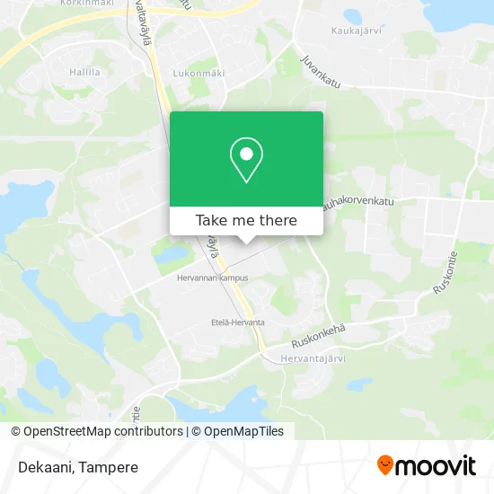 Dekaani map