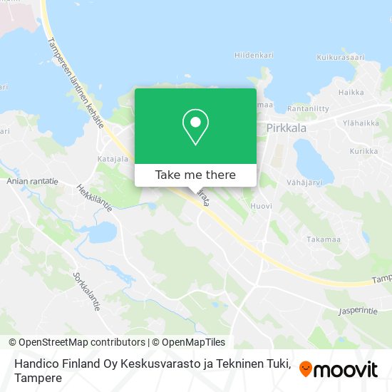 Handico Finland Oy Keskusvarasto ja Tekninen Tuki map