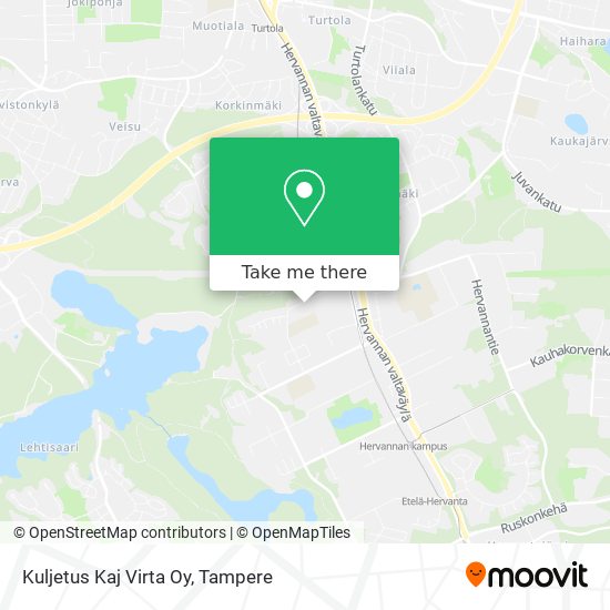Kuljetus Kaj Virta Oy map