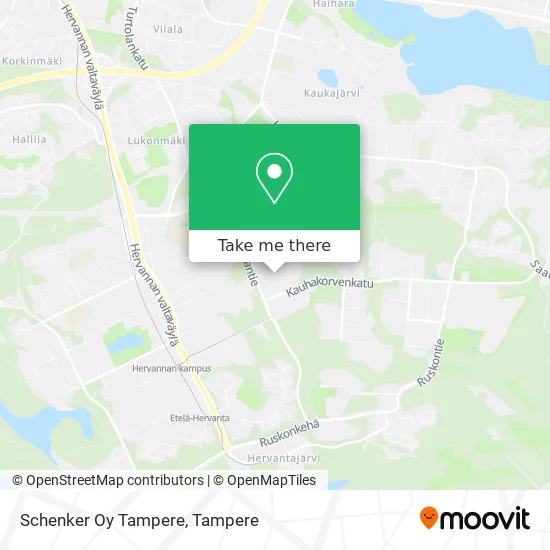 Schenker Oy Tampere map