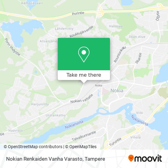 Nokian Renkaiden Vanha Varasto map