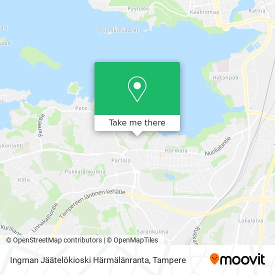 Ingman Jäätelökioski Härmälänranta map