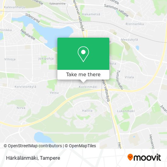 Härkälänmäki map