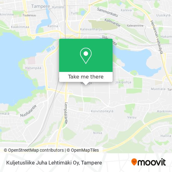Kuljetusliike Juha Lehtimäki Oy map