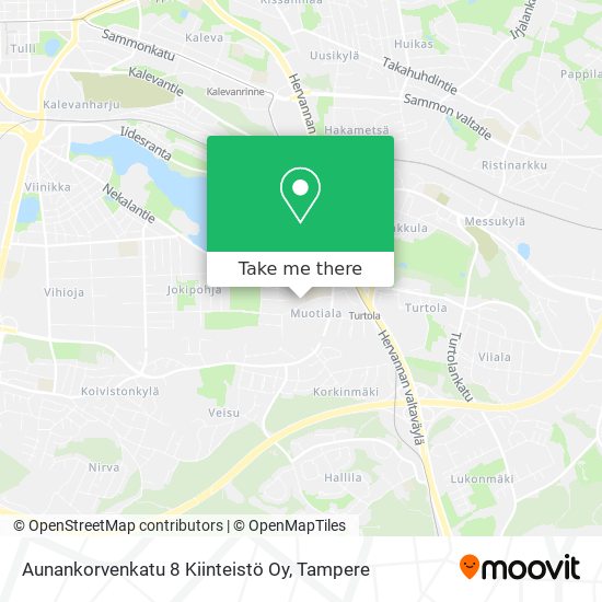 Aunankorvenkatu 8 Kiinteistö Oy map
