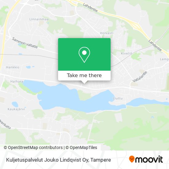 Kuljetuspalvelut Jouko Lindqvist Oy map