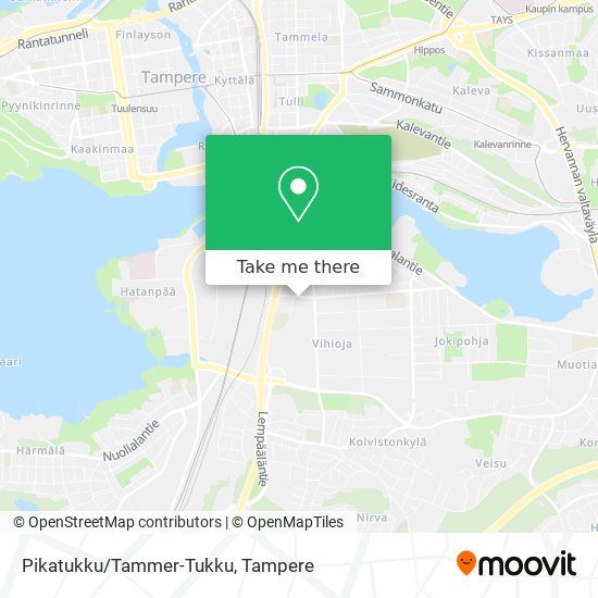 Pikatukku/Tammer-Tukku map