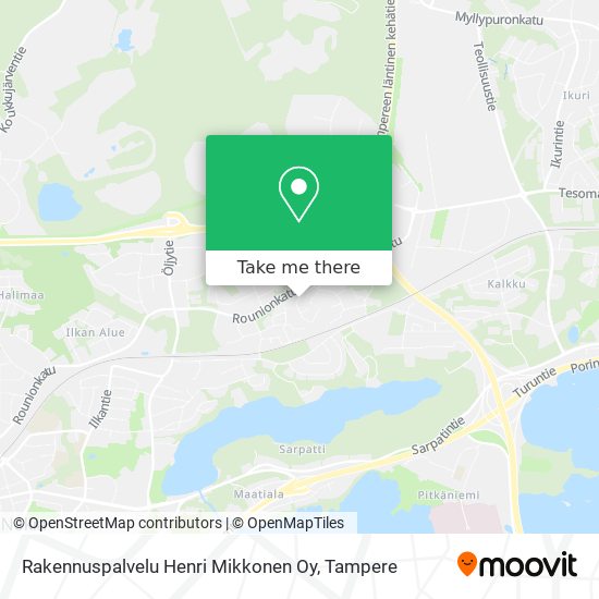 Rakennuspalvelu Henri Mikkonen Oy map