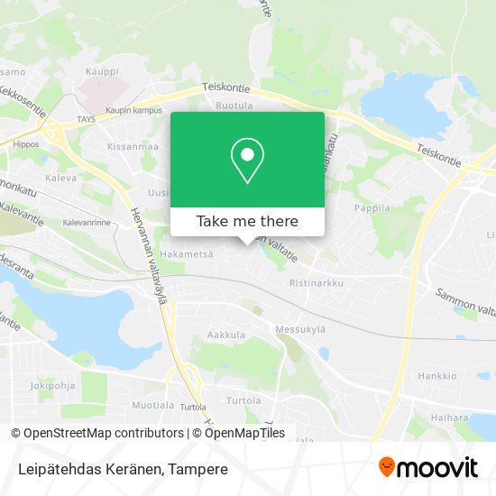 Leipätehdas Keränen map