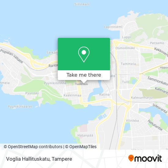 How to get to Voglia Hallituskatu in Tampere by Bus?