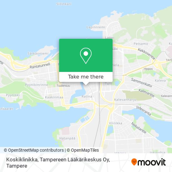 Koskiklinikka, Tampereen Lääkärikeskus Oy map