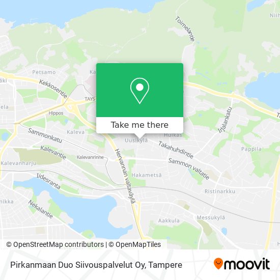 Pirkanmaan Duo Siivouspalvelut Oy map