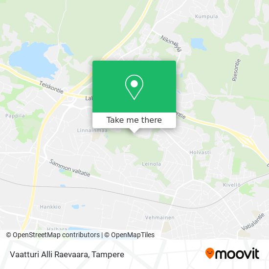 Vaatturi Alli Raevaara map