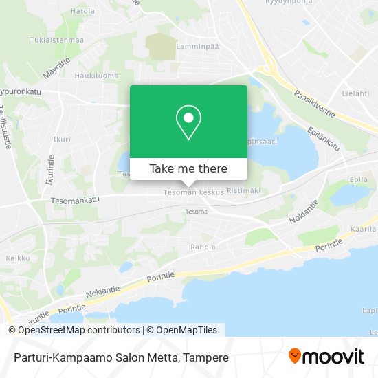 How to get to Parturi-Kampaamo Salon Metta in Tampere by Bus?