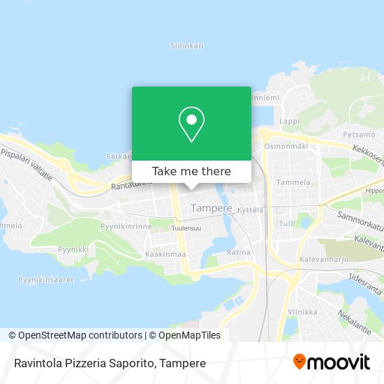 Ravintola Pizzeria Saporito map