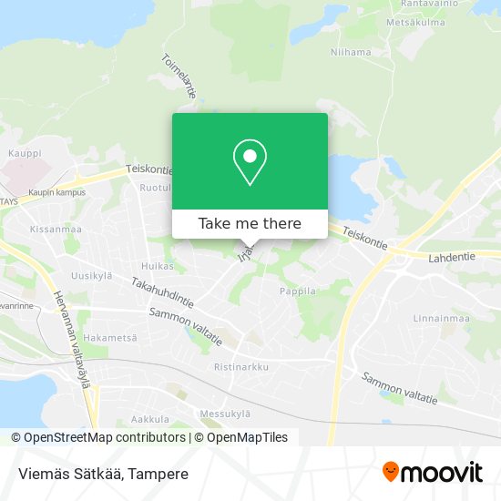 Viemäs Sätkää map