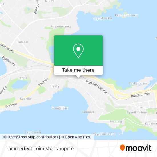 Tammerfest Toimisto map