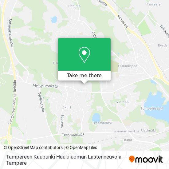 Tampereen Kaupunki Haukiluoman Lastenneuvola map