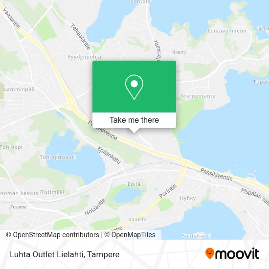 Luhta Outlet Lielahti map