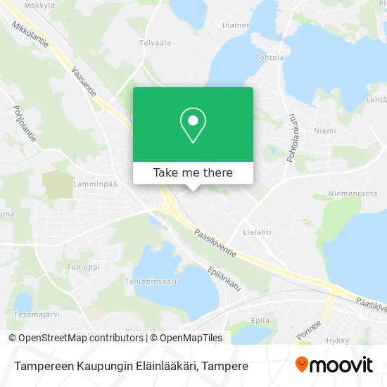 Tampereen Kaupungin Eläinlääkäri map