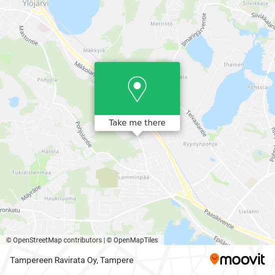 Tampereen Ravirata Oy map