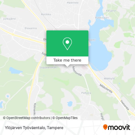 Ylöjärven Työväentalo map