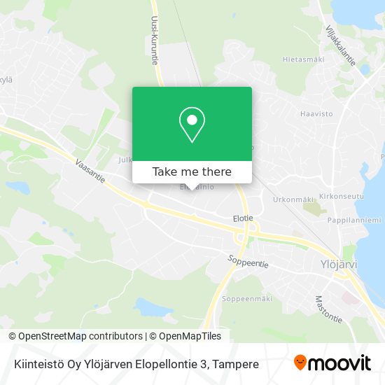 Kiinteistö Oy Ylöjärven Elopellontie 3 map