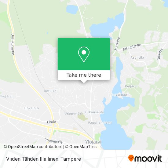 Viiden Tähden Illallinen map