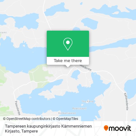 Tampereen kaupunginkirjasto Kämmenniemen Kirjasto map
