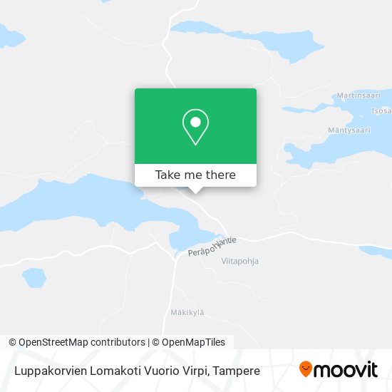Luppakorvien Lomakoti Vuorio Virpi map