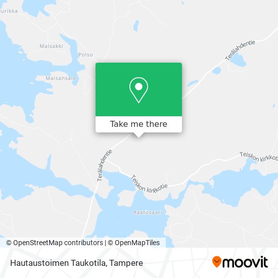 Hautaustoimen Taukotila map