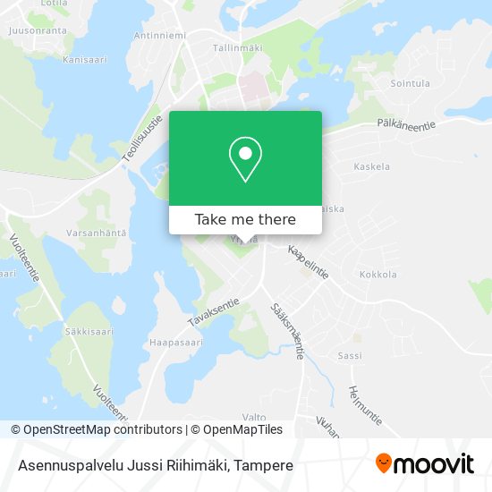 Asennuspalvelu Jussi Riihimäki map