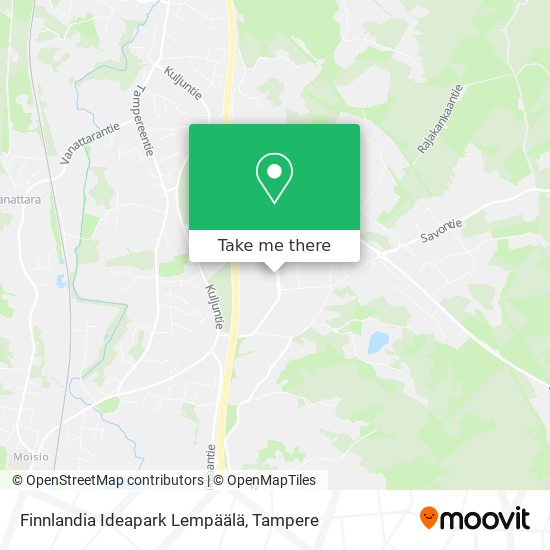 Finnlandia Ideapark Lempäälä map