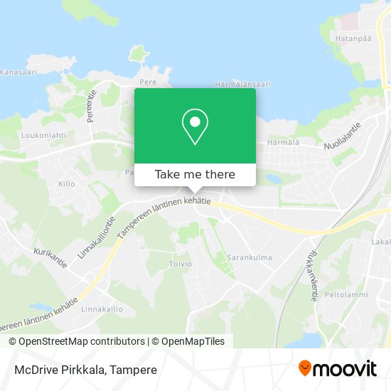 McDrive Pirkkala map