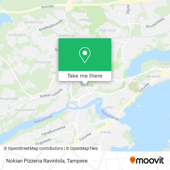 Nokian Pizzeria Ravintola map