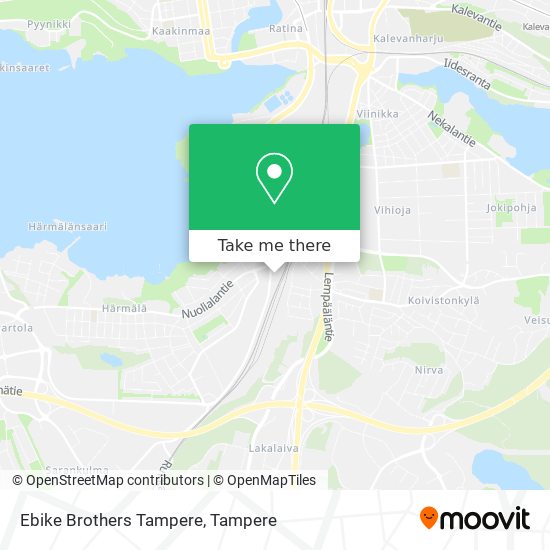 Ebike Brothers Tampere map